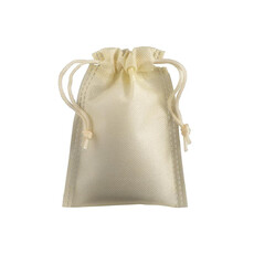Sacchetto in tnt con cordini 10x14 cm colore naturale