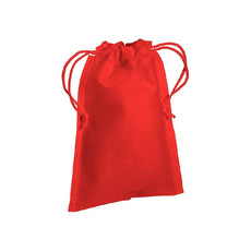 Sacchetto in tnt con cordini 15x20 cm  colore rosso