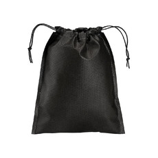 Sacchetto in tnt con cordini 25x30 cm  colore nero