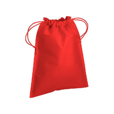 Sacchetto in tnt con cordini 25x30 cm colore rosso