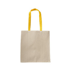 Shopper 220g con manici lunghi colorati colore giallo