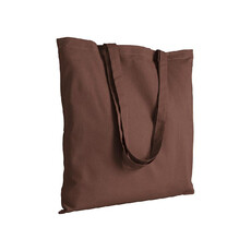 Shopper 38x42 cm in cotone colore marrone