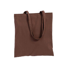 Shopper 38x42 cm in cotone colore marrone