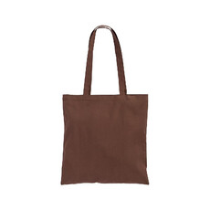 Shopper 38x42 cm in cotone colore marrone