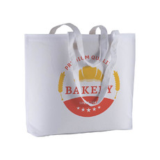 Shopper Desy colorata con manici lunghi colore bianco