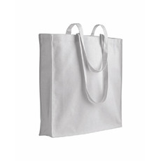 Shopper Dynan colorata in cotone 180g colore bianco