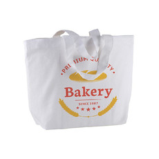 Shopper Greta colorata in cotone 120g colore bianco