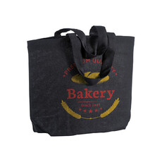 Shopper Greta colorata in cotone 120g colore nero
