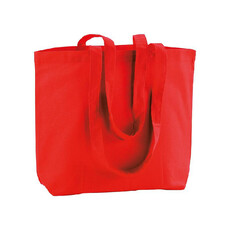 Shopper Mely in cotone colorata colore rosso