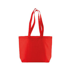 Shopper Mely in cotone colorata colore rosso
