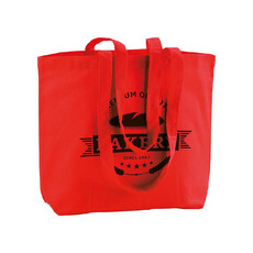 Shopper Mely in cotone colorata colore rosso