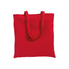 Shopper colorata in canvas colore rosso