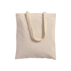 Shopper con soffietto cin cotone naturale colore naturale