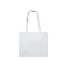 borsa shopper cotone 40x35x12 verde mela colore bianco