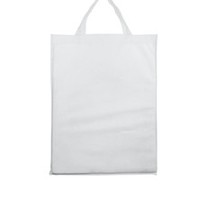 Borsa shopper in tnt termosaldato colore bianco