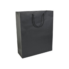 Busta regalo con maniglie in cordino colore nero