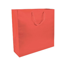 Maxi busta in carta laminata opaca colore rosso