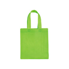 Mini shopper con manici corti in tnt colore verde mela