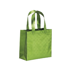 Mini shopper metal in TNT colore verde