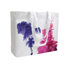 Shopper Guss con soffietto colore bianco