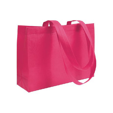 Shopper Rectangle in tnt con manici lunghi colore fuxia