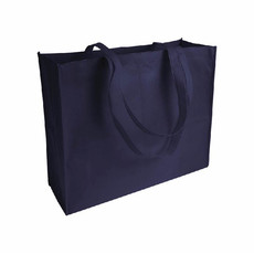 Shopper Sandon in TNT con soffietto colore blu