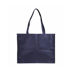Shopper Sandon in TNT con soffietto colore blu