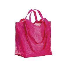 Shopper con manici doppi colore fuxia