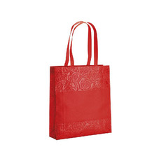 Shopper in TNT con effetto speciale  colore rosso