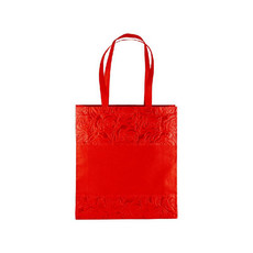 Shopper in TNT con effetto speciale  colore rosso