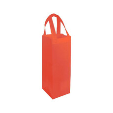 Shopper porta bottiglia in TNT colore rosso