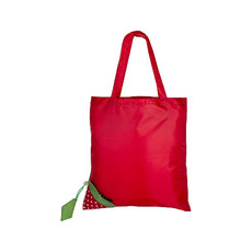 Shopper ripiegabile a forma di fragola colore rosso