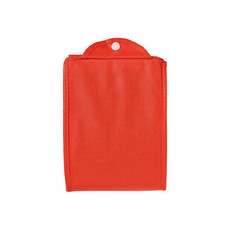 Shopper ripiegabile con soffietto in TNT colore rosso