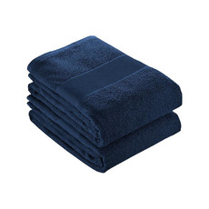 Asciugamano 40x90 cm in spugna di cotone colore blu