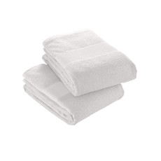 Asciugamano in spugna di cotone 350g colore bianco