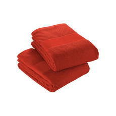 Asciugamano in spugna di cotone 350g colore rosso