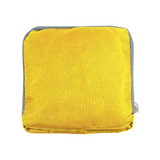 Borsone richiudibile in tasca colore giallo