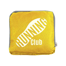 Borsone richiudibile in tasca colore giallo