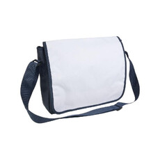 Cartella portadocumenti con patta bianca colore blu