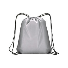 Sacca argentata in poliestere colore argento