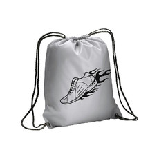 Sacca argentata in poliestere colore argento