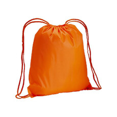 Sacca fluo con chiusura a strozzo colore arancione