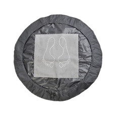 Tappetino poggiapiedi sport ripiegabile colore nero