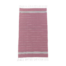 Telo mare pareo stile fouta colore rosso