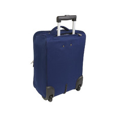 Valigia trolley da viaggio in poliestere colore blu