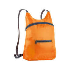 Zainetto runner richiudibile in una tasca colore arancione