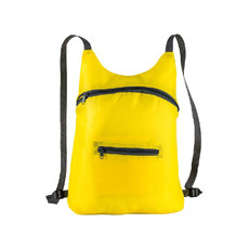 Zainetto runner richiudibile in una tasca colore giallo