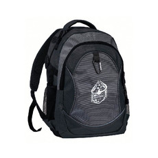 Zaino 4 tasche con moschettone colore nero