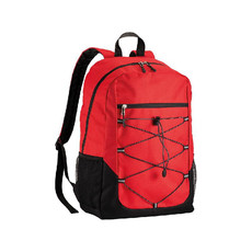 Zaino Campus con tasche retinate colore rosso