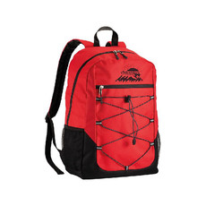 Zaino Campus con tasche retinate colore rosso